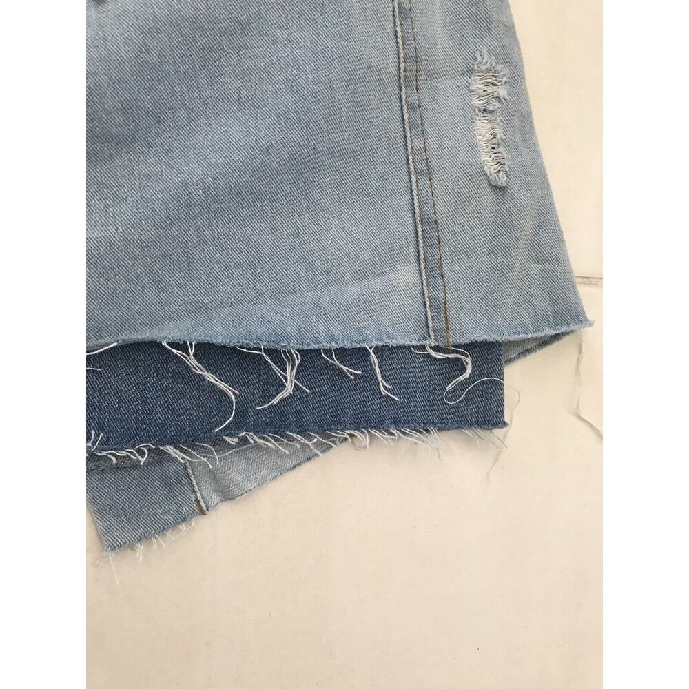36Point5 Distressed Denim Micro Mini Skirt - Picture 12 of 12